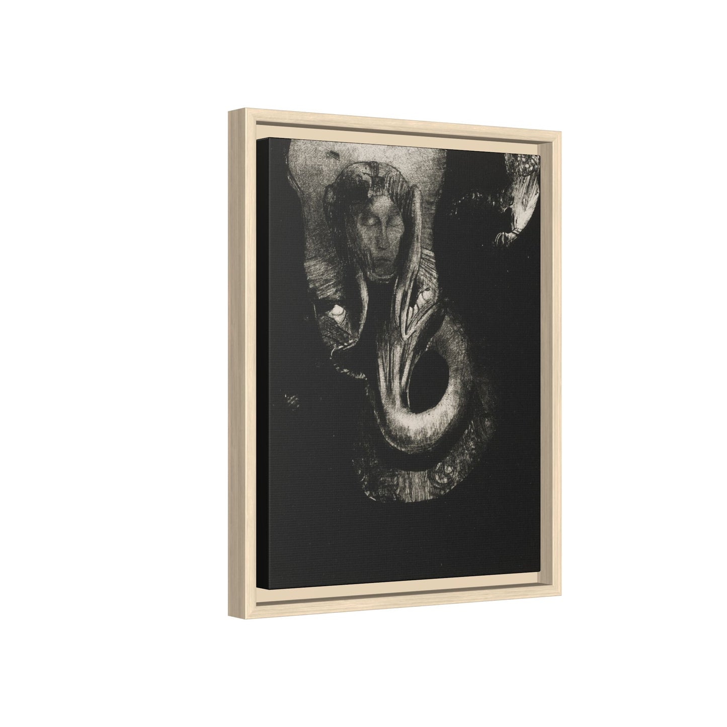 Oannes: First Consciousness in Chaos – Odilon Redon, Paris. Matte. Framed canvas.
