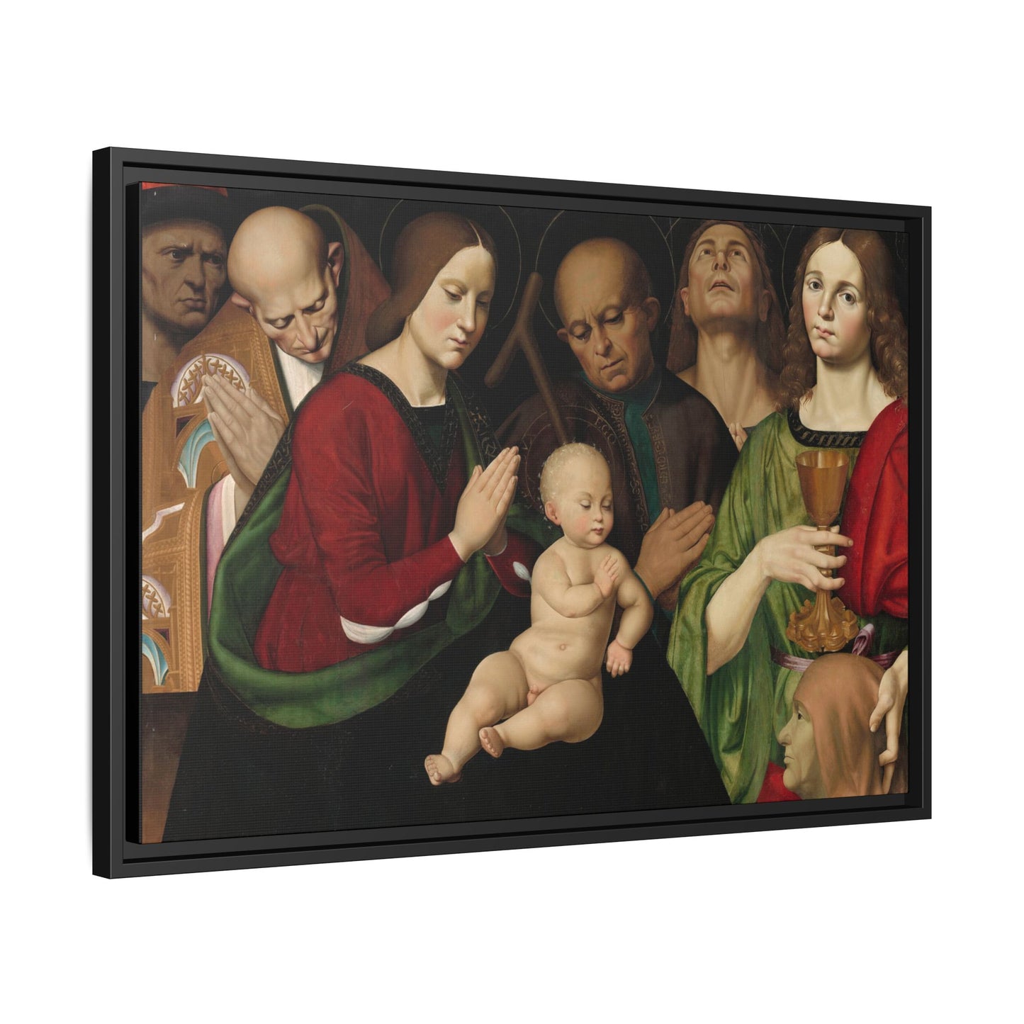 The Holy Family with Four Saints – Renaissance Altarpiece. (Metropolitan Museum of Art)