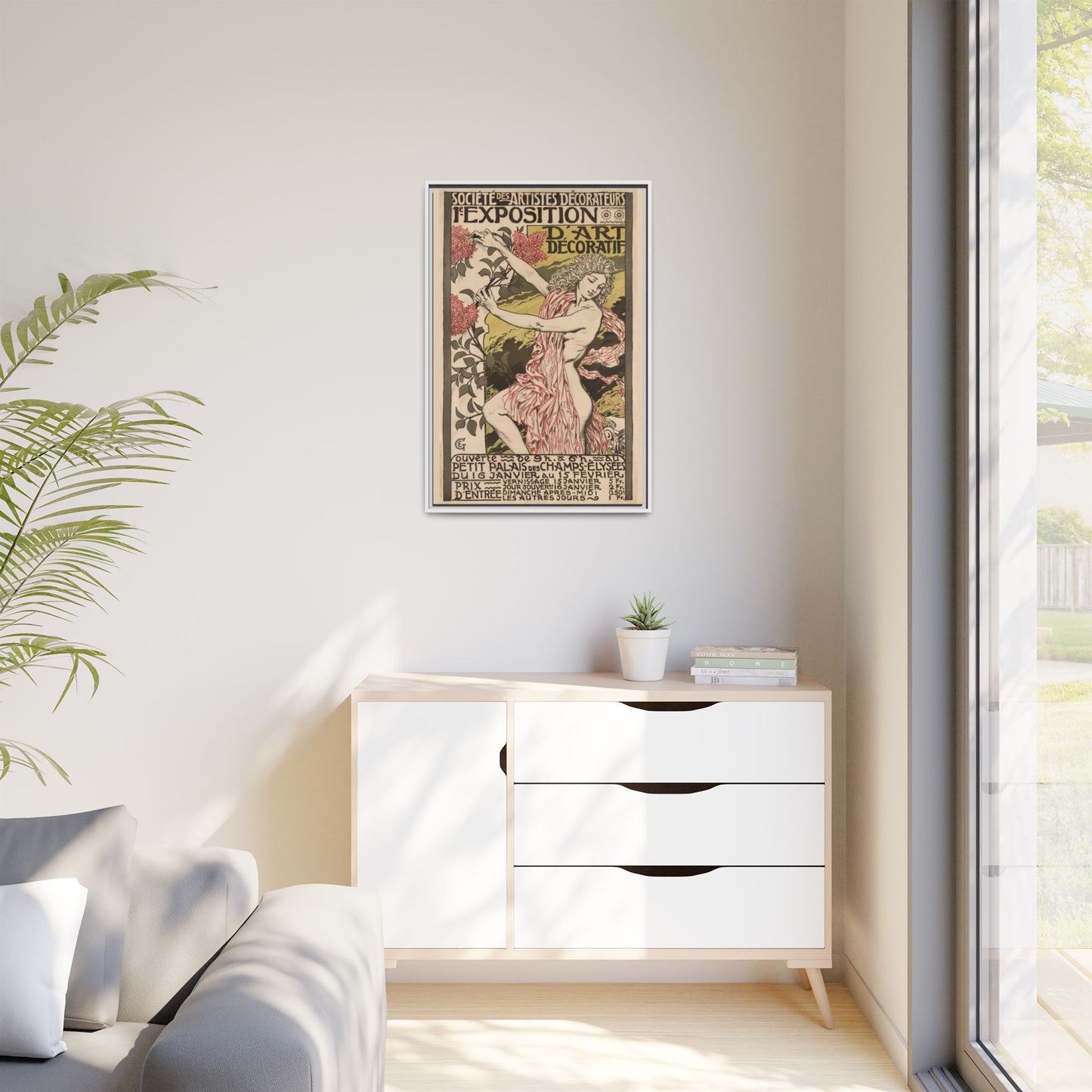 1re Exposition d’Art Décoratif Poster (Société des Artistes Décorateurs, 1912). Matte. Framed Canvas.