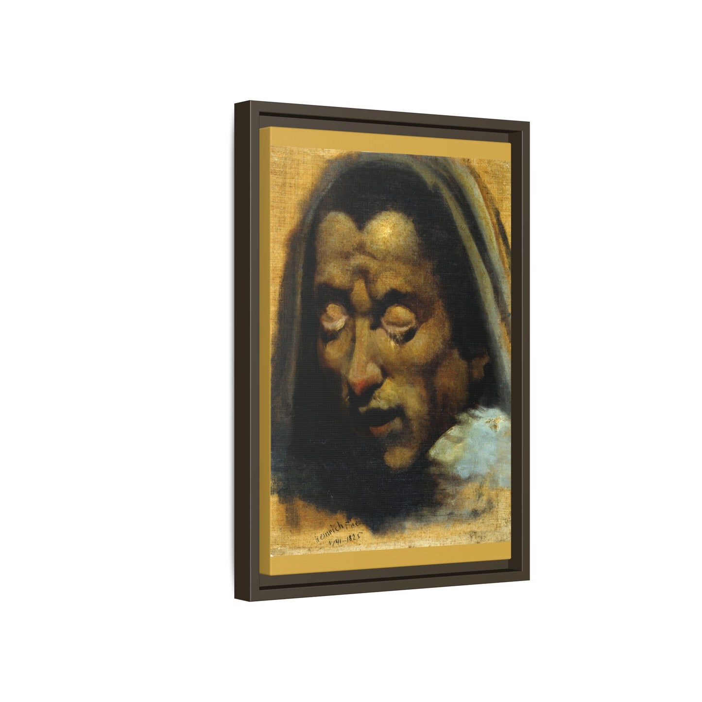 Two Heads of Damned Souls from Dante’s Inferno. 1802. Matte. Framed Canvas.