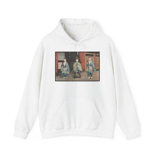 Authentic Gion Matsuri Chigo Vintage Postcard Print | Early 1900s Kyoto Shinto Ritual | Print Hoodie