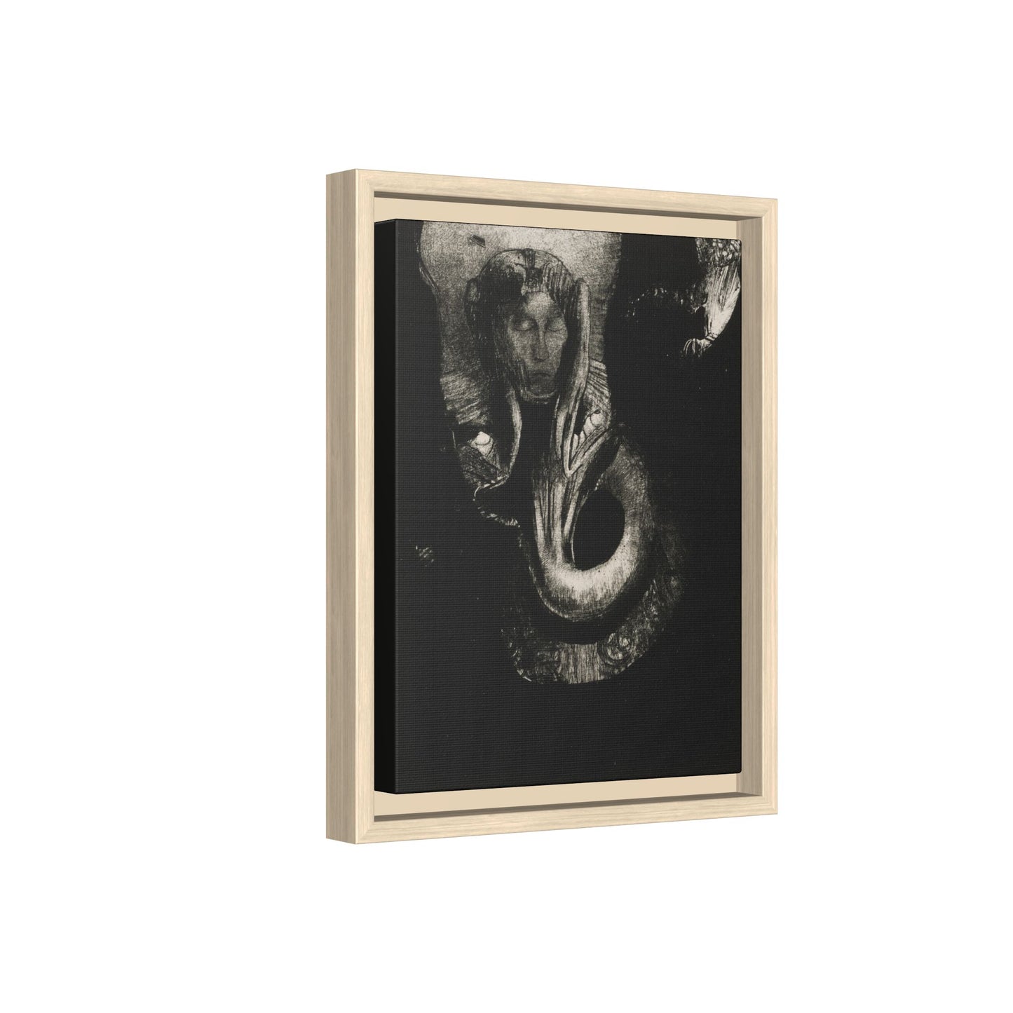 Oannes: First Consciousness in Chaos – Odilon Redon, Paris. Matte. Framed canvas.
