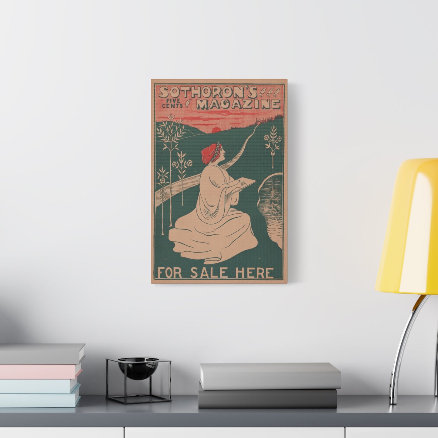 Sothoron’s Five Cents Magazine, For Sale Here (c. 1915). Matte Canvas.