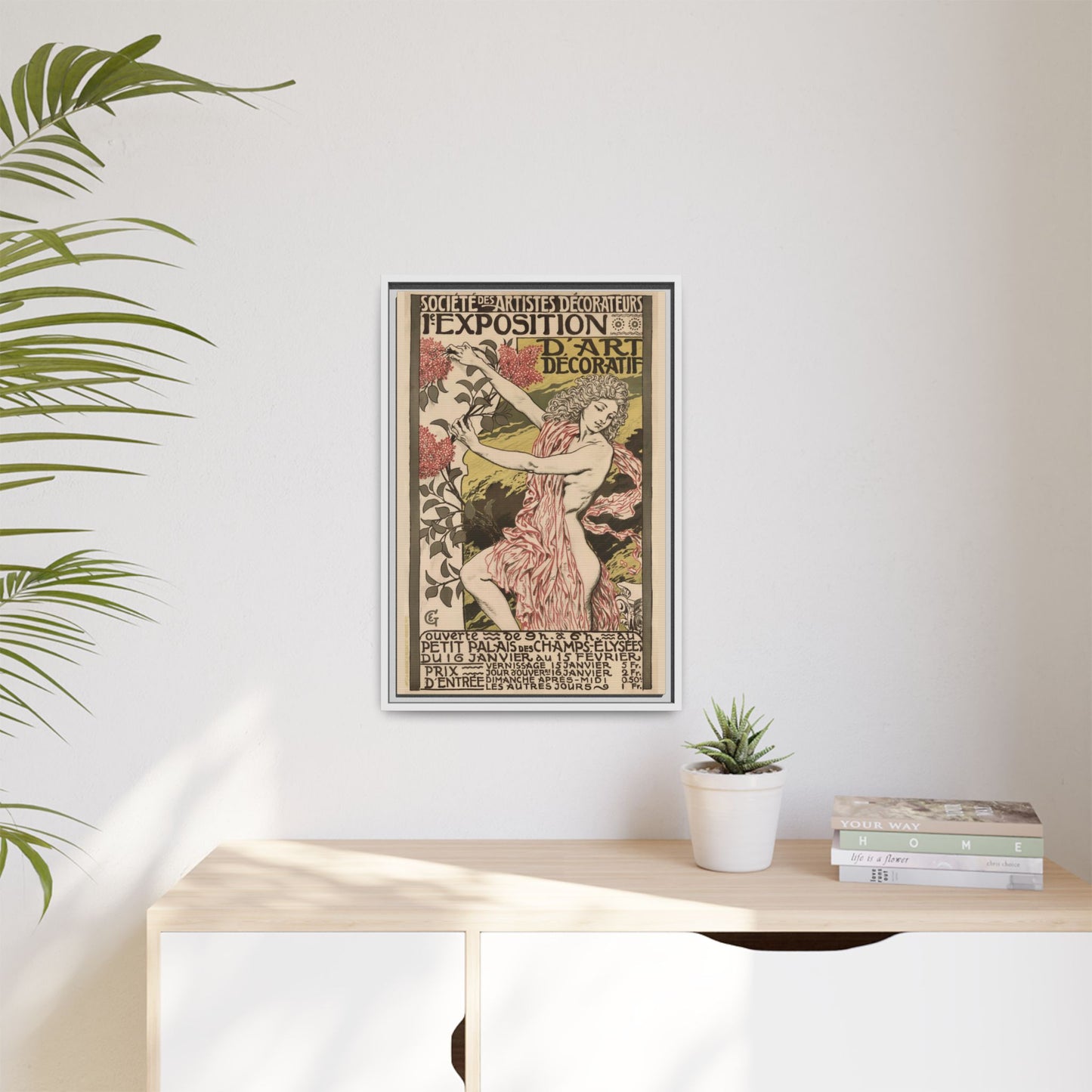 1re Exposition d’Art Décoratif Poster (Société des Artistes Décorateurs, 1912). Matte. Framed Canvas.