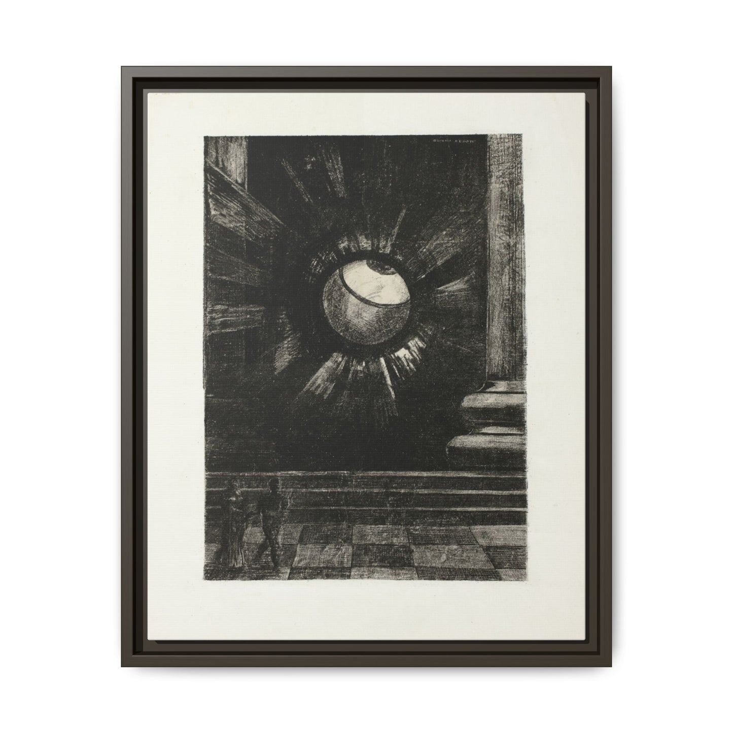 Vision Plate Eight from In Dreams – Odilon Redon, Paris. Matte. Framed canvas.