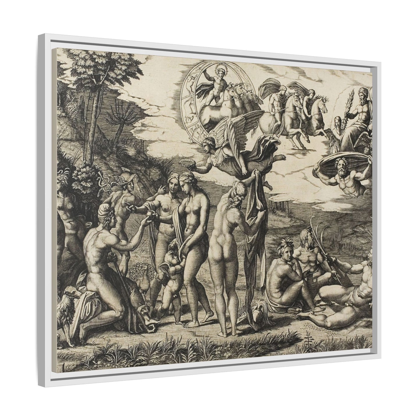 The Judgment of Paris (Marcantonio Raimondi after Raphael, c. 1517–1520)