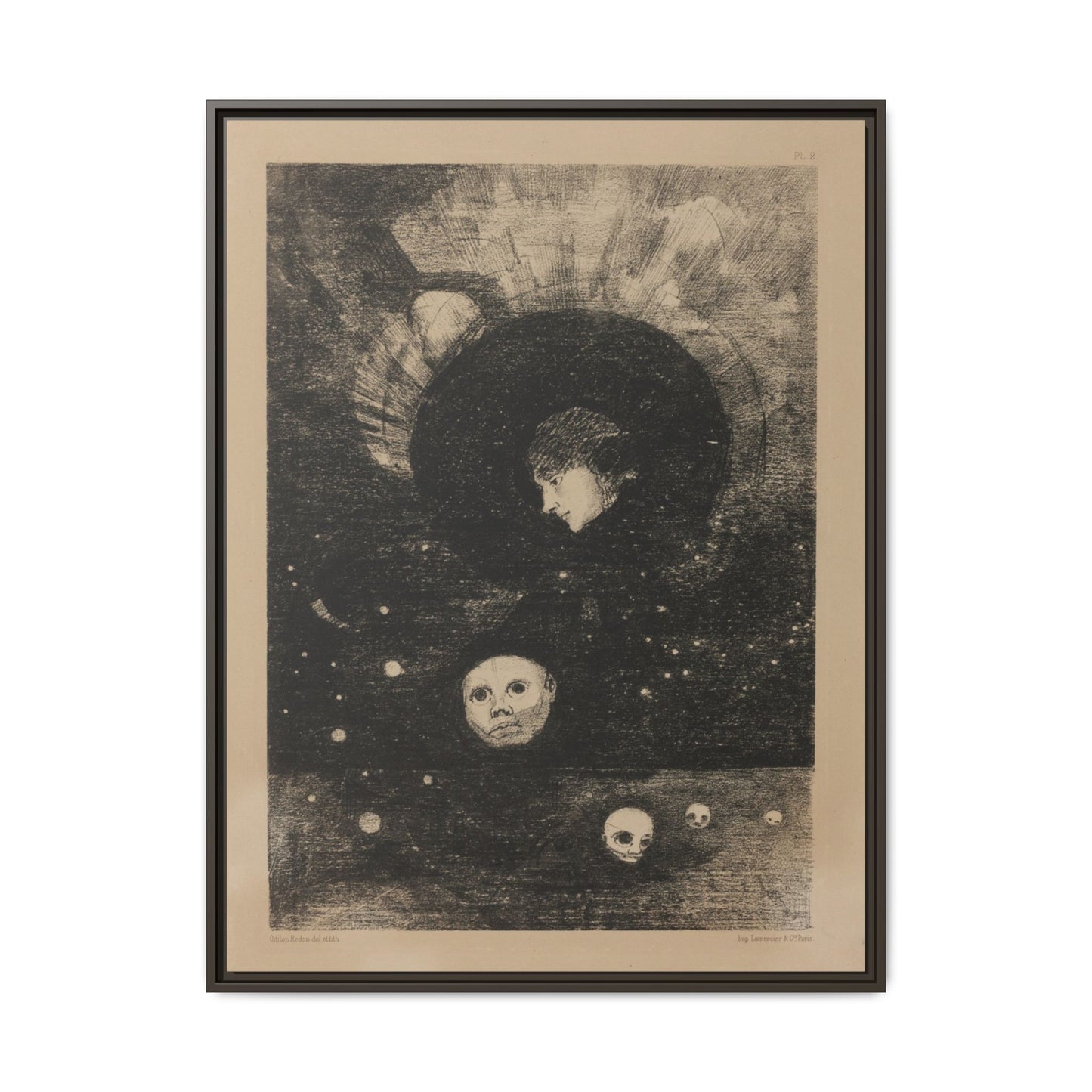 Germination: Plate Two from In Dreams – Odilon Redon, Paris. Matte.