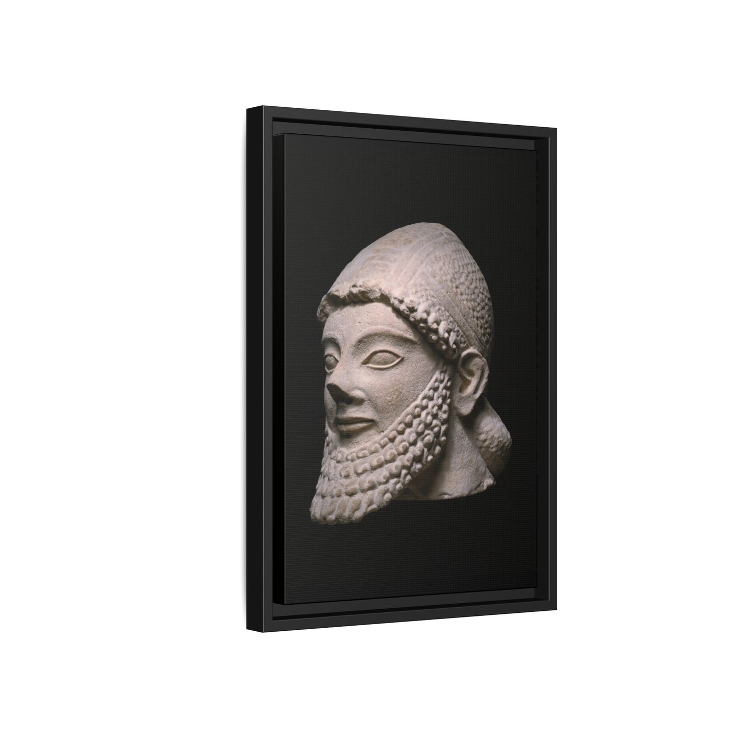 Head of a Bearded Man – Cypriot, 5th Century BCE (Art Institute of Chicago). Matte. Wall Decor.