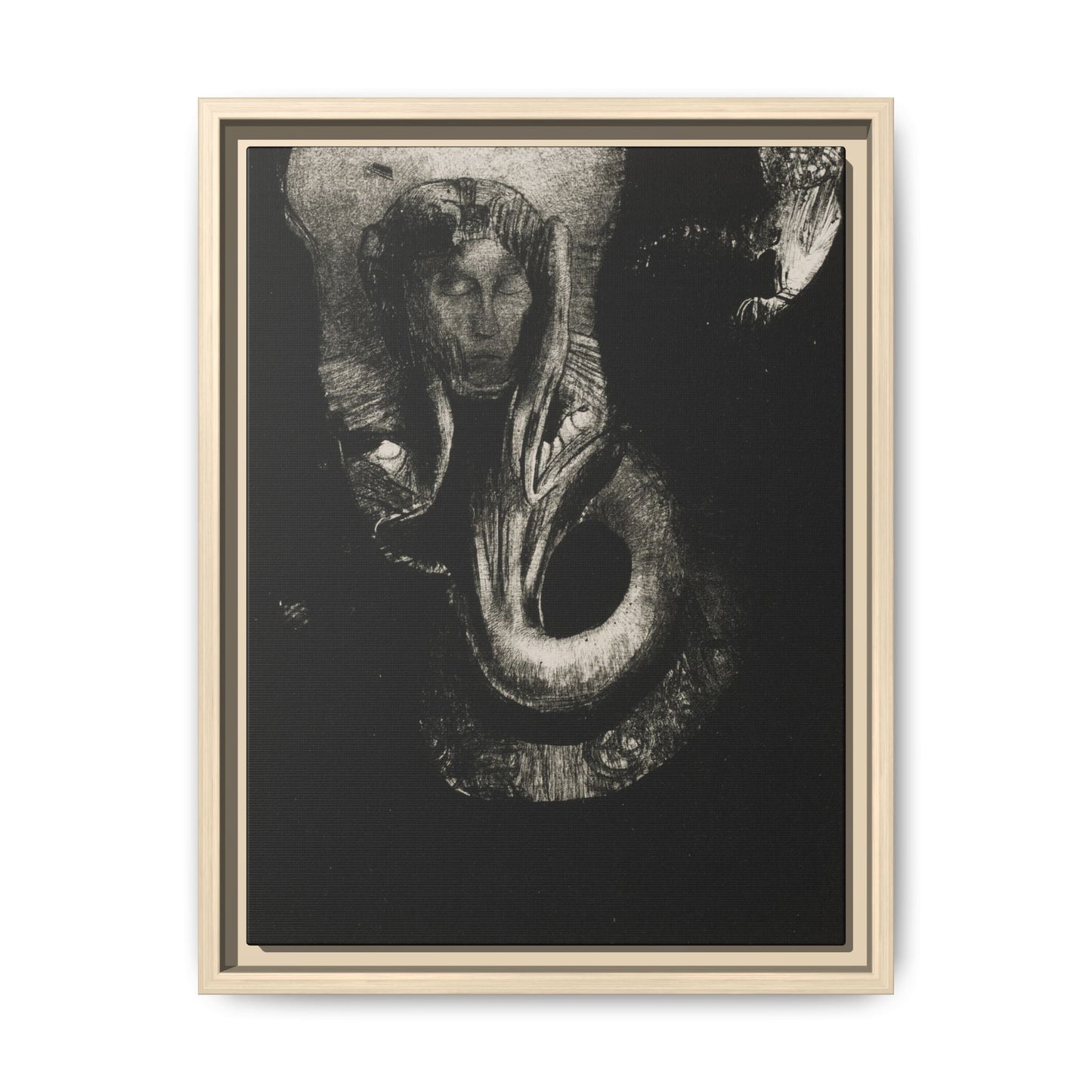 Oannes: First Consciousness in Chaos – Odilon Redon, Paris. Matte. Framed canvas.