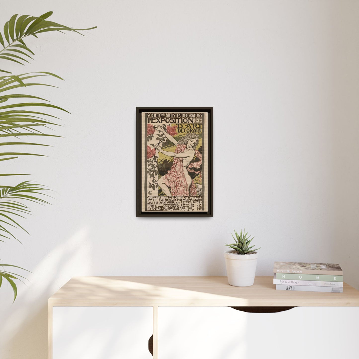 1re Exposition d’Art Décoratif Poster (Société des Artistes Décorateurs, 1912). Matte. Framed Canvas.