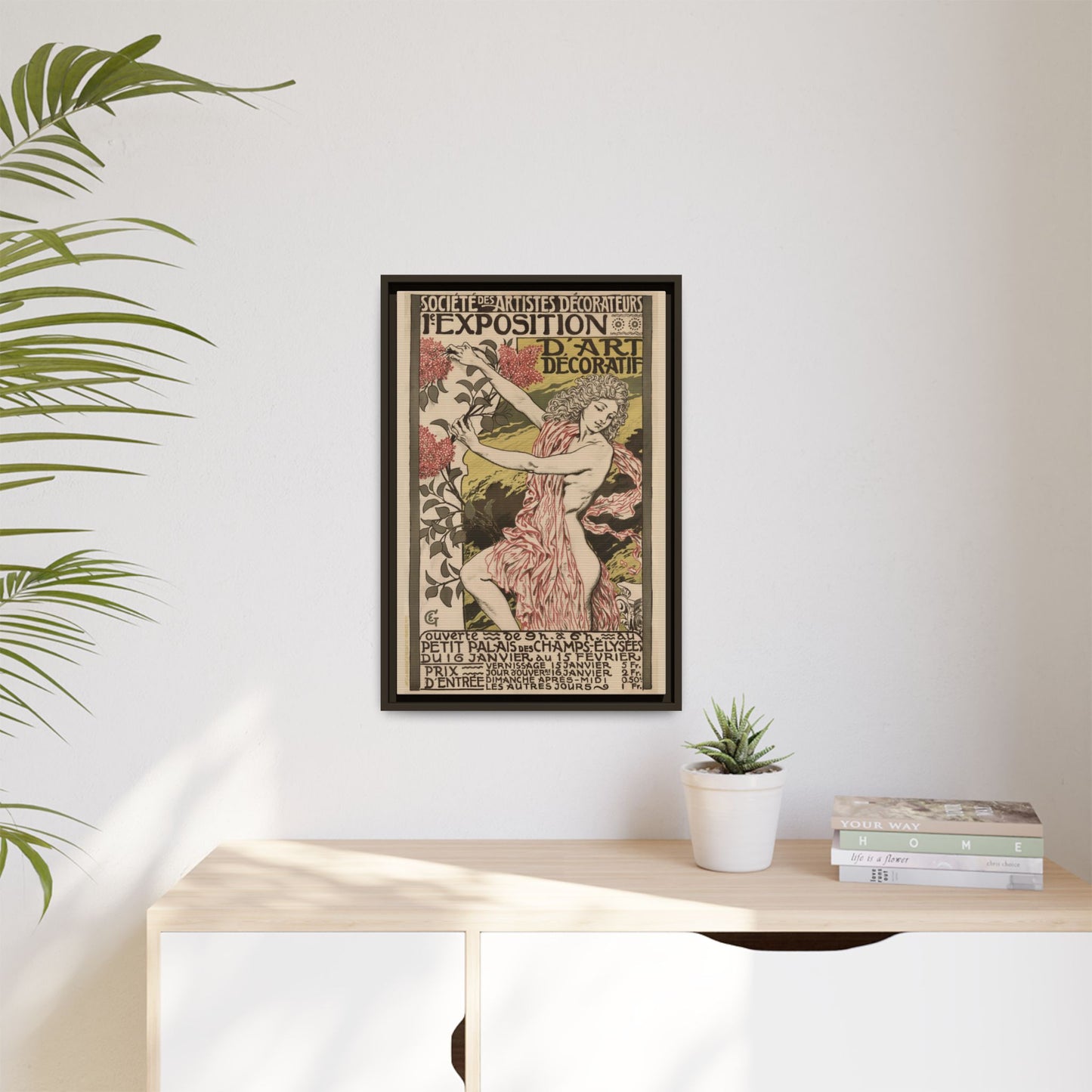 1re Exposition d’Art Décoratif Poster (Société des Artistes Décorateurs, 1912). Matte. Framed Canvas.