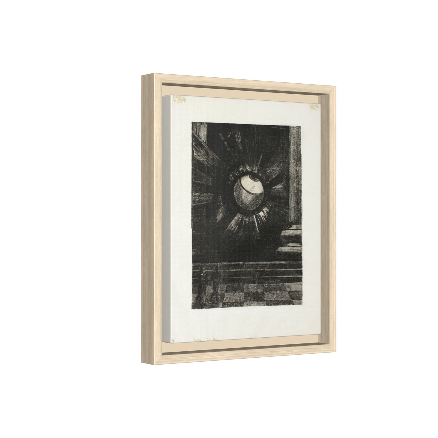 Vision Plate Eight from In Dreams – Odilon Redon, Paris. Matte. Framed canvas.
