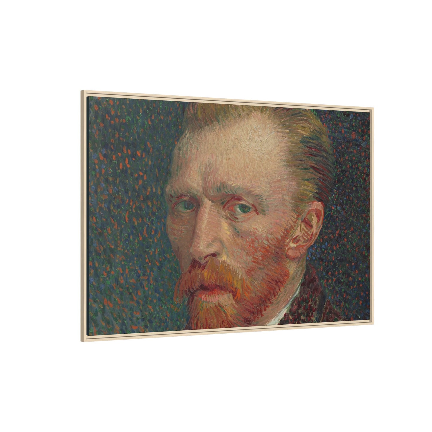 Self-Portrait – Vincent Van Gogh. Matte. Horizontal. Framed canvas.