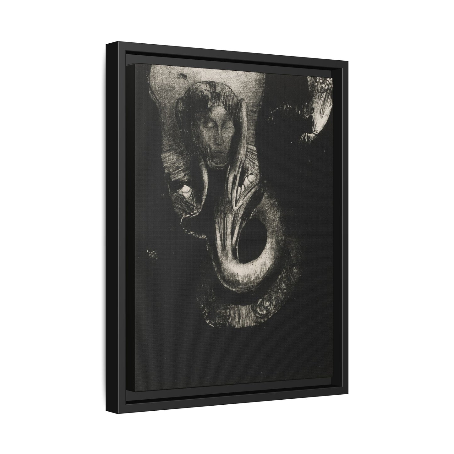 Oannes: First Consciousness in Chaos – Odilon Redon, Paris. Matte. Framed canvas.