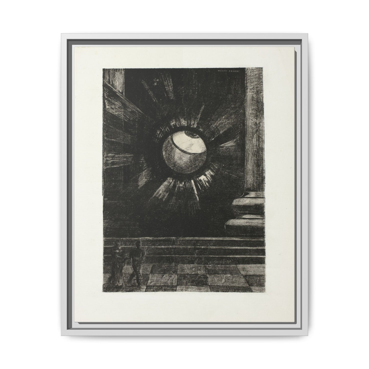 Vision Plate Eight from In Dreams – Odilon Redon, Paris. Matte. Framed canvas.