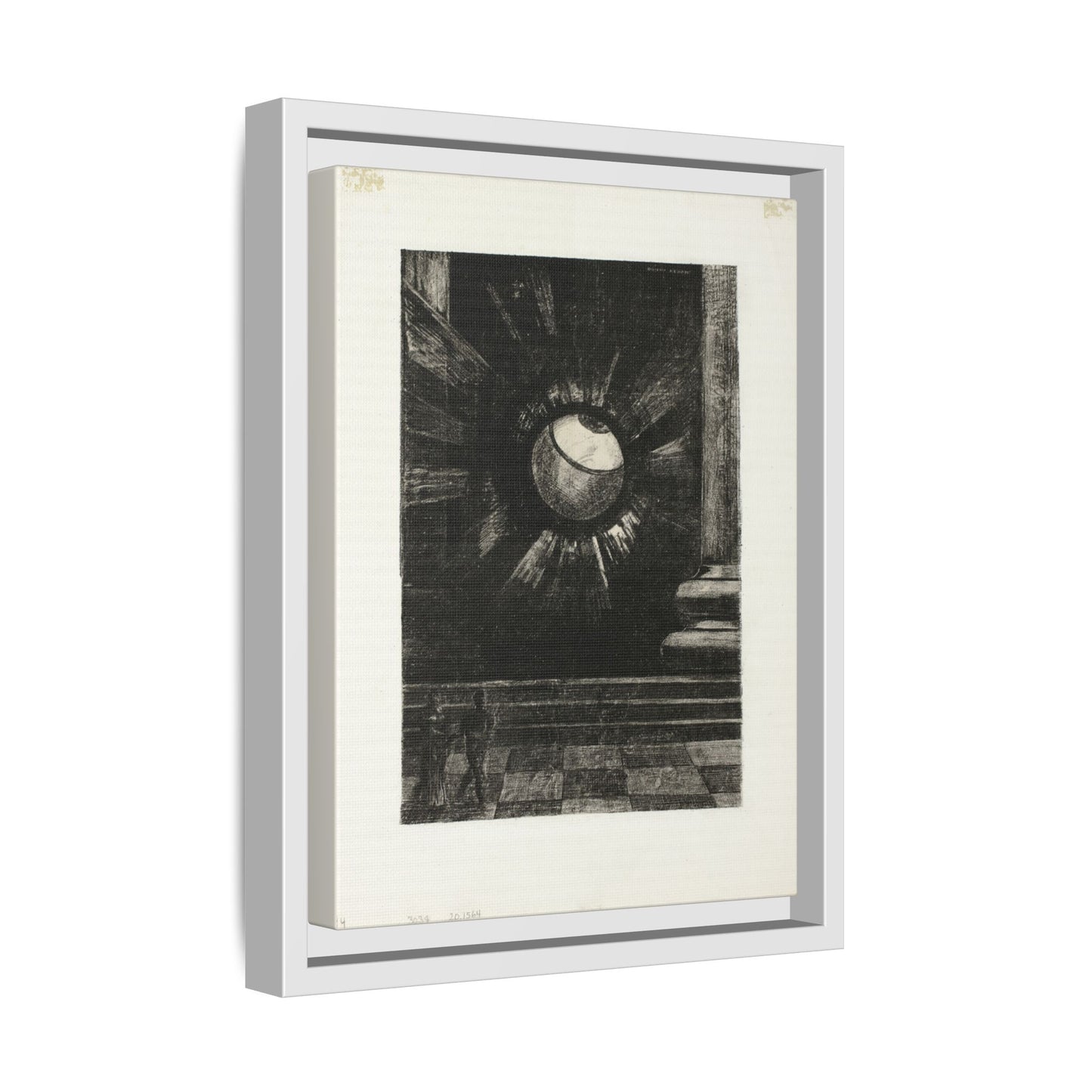 Vision Plate Eight from In Dreams – Odilon Redon, Paris. Matte. Framed canvas.