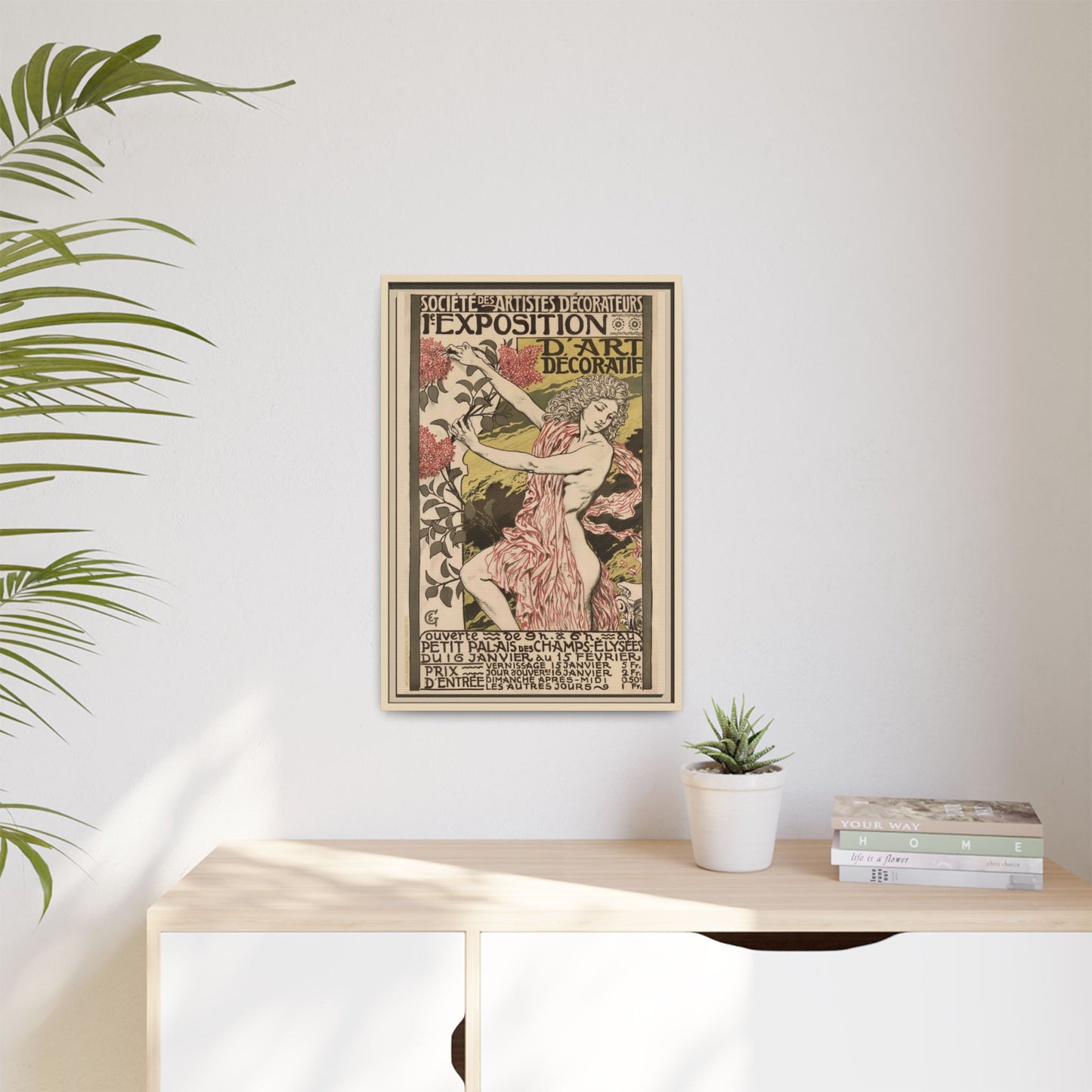 1re Exposition d’Art Décoratif Poster (Société des Artistes Décorateurs, 1912). Matte. Framed Canvas.