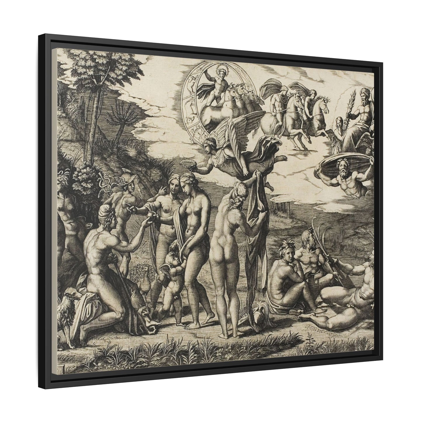 The Judgment of Paris (Marcantonio Raimondi after Raphael, c. 1517–1520)