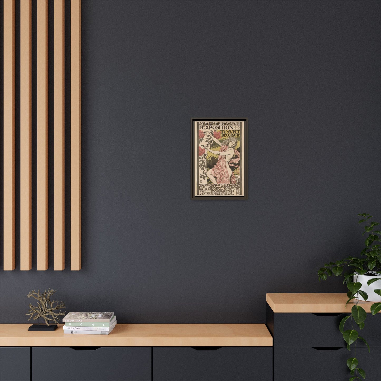 1re Exposition d’Art Décoratif Poster (Société des Artistes Décorateurs, 1912). Matte. Framed Canvas.