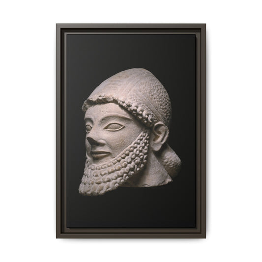 Head of a Bearded Man – Cypriot, 5th Century BCE (Art Institute of Chicago). Matte. Wall Decor.