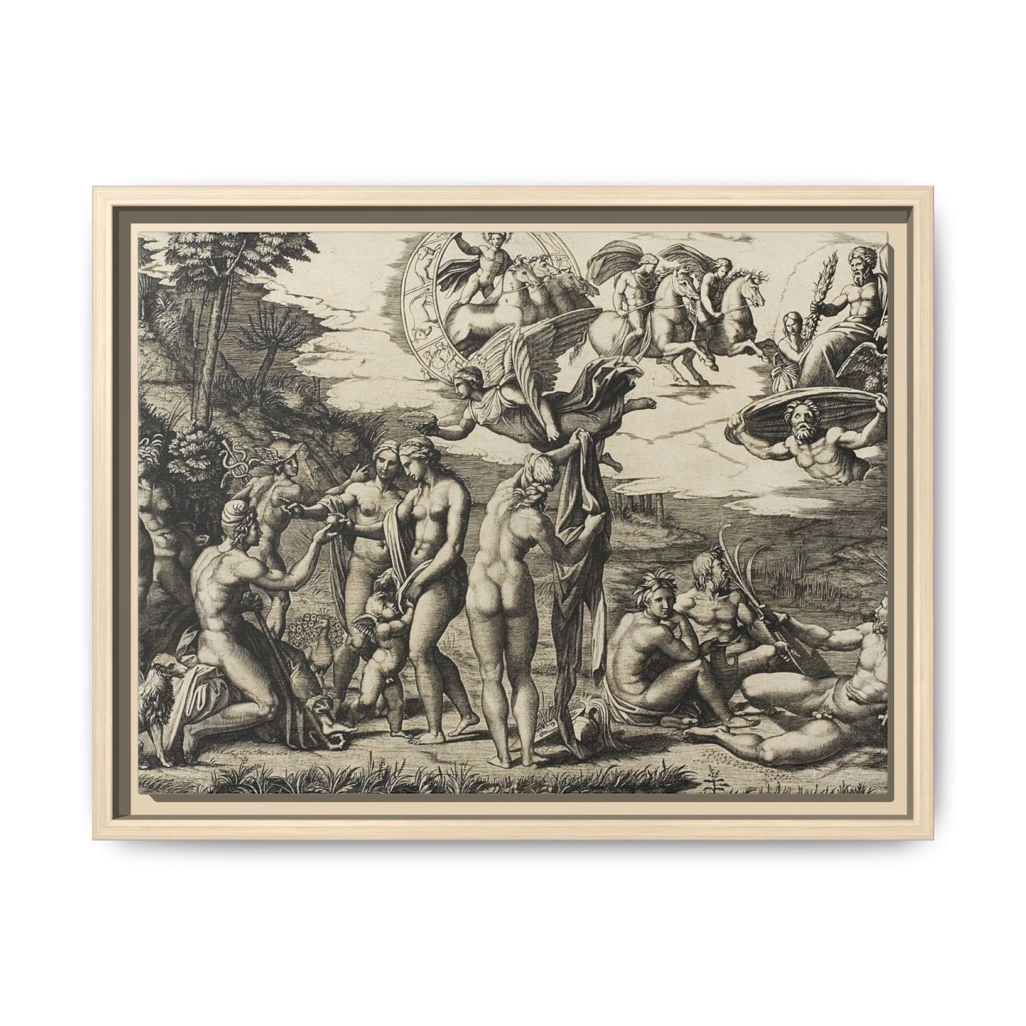 The Judgment of Paris (Marcantonio Raimondi after Raphael, c. 1517–1520)