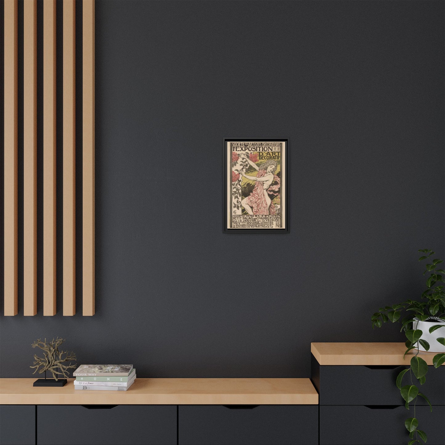 1re Exposition d’Art Décoratif Poster (Société des Artistes Décorateurs, 1912). Matte. Framed Canvas.