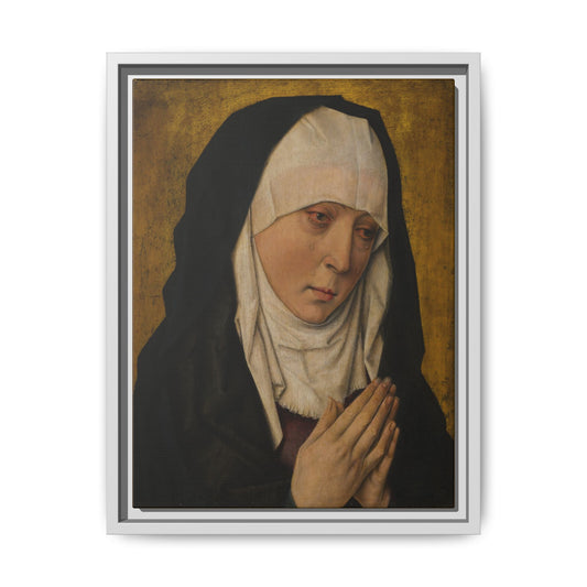 Mater Dolorosa – The Sorrowing Virgin. Religious Print. Matte. Framed canvas.